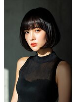 ロッソ ヘアアンドスパ 谷塚店(Rosso Hair&SPA)&nbsp;前髪顔まわりカット/外ハネボブ/丸みボブ/ショートボブ