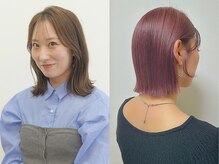藤本　静香(ふじもと　しずか)◆◆くびれボブ×透明感カラーの最高に可愛い組み合わせがオススメ♪