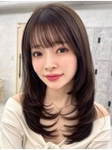 元町結べるレイヤーカット丸みショートボブ顔周りカット
