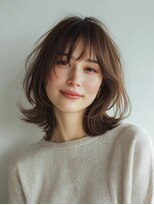コトンアトリエ 人形町(COTON atelier)&nbsp;ミルクティーブロンド/ダークブルー/デジタルパーマ/人形町