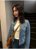 レイヤーパーマ×ブラック