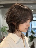 逗子葉山マッシュウルフショートウルフレイヤー耳かけ外ハネY244