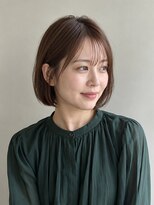 グースカ(guusca)&nbsp;チョコレートブラウンの切りっぱなしボブ