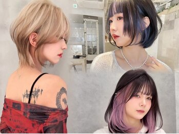 Velu by Lond 名古屋/髪質改善/縮毛矯正/レイヤーカット/ボブ/ショートの写真/[クイック髪質改善+カラ-￥6500]好み,髪質によるそれぞれのカラーレシピを［名駅/髪質改善/インナーカラー］
