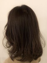 ネオリーブ チロル 横浜西口店(Neolive CiroL.)&nbsp;大人可愛い　ココアブラウンカラー　ミディスタイル