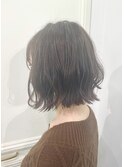 LEMO  あごラインボブ 外ハネ ラフなみウェーブ