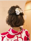 【morio鶴瀬】袴に似合うハーフアップスタイル