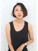 大人可愛い20代30代40代外 ショートボブ×グラデーション