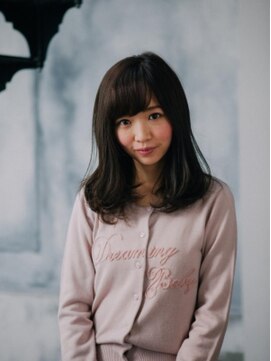 プランタンバイフラミューム 茅ヶ崎店(PRINTEMPS by flammeum) アンニュイロング×流しバング【茅ヶ崎】