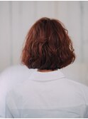 重ためボブのパーマアレンジ