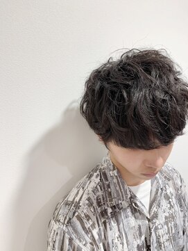 エヌプラス(N+) メンズヘアフェザーパーマサーフカール刈り上げセンターパート