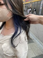 ヘアアトリエコモノ(hair l'atelier KoMoNo) 【2bleach】色落ち最強！ネイビーインナーカラー