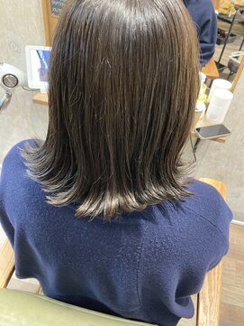 ハレヘアー ホーム(Hale hair home) 外ハネ×グレージュカラー  /髪質改善カラー