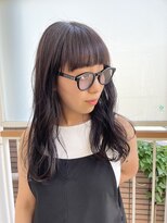 カサネ(casane)&nbsp;ぱっつん前髪、暗髪ヘア