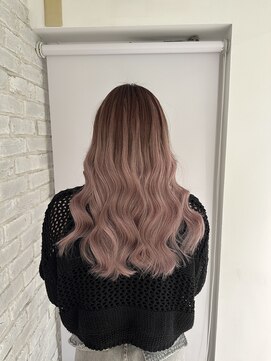 リゼル シブヤ(RISEL SHIBUYA) ブリーチなしでバレイヤージュ風エクステ