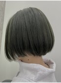 PLAISIR/佐々木 オリーブグレージュボブ 赤み消しカラー 草加