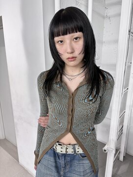 レコ 渋谷(LECO) オン眉ぱっつんレイヤーロング