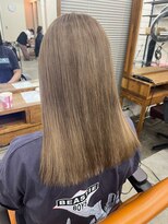 アジールヘア 北千住駅西口店(agir hair)&nbsp;透明感のある明るめのミルクティーベージュカラー北千住