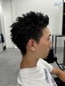 【新規EASY PUNK※ブリーチなし】カット＋イージーパーマ￥10000