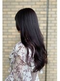 ロングスタイル×ダークチェリー