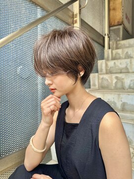 ナンバー 六本松(Number) 大人可愛い20代30代40代丸みショートボブ/前髪カット