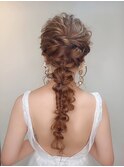 ブライダルおすすめ編み下ろしヘアアレンジ