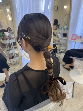 ヘアメイクアンドセットサロン リッコ(Hair make&set salon Ricco) タイト編み下ろし