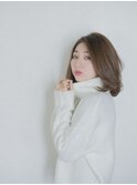 ☆月曜営業☆【ojiko.】大人可愛いミルクティーカラーのロブ