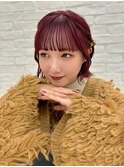 熊本　韓国ボブ　暖色カラー　髪質改善　ボブアレンジ　Arisa.