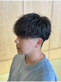 シャドウパーマツイストスパイラルパーマ波巻きスパイラルパーマ