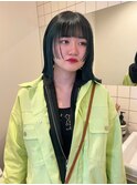 イヤリングカラーグリーン