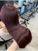 ブリーチなしチェリーピンクラベンダーベージュ