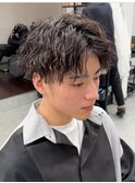 メンズ波巻きスパイラルパーマシャドウパーマツイストパーマ緩め