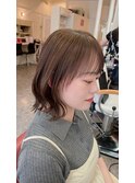 透明感透けカラーオリーブブラウン☆@木場 11/26