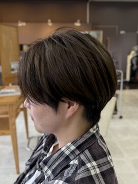 ヘアー ル シェーヌ ワンセカンド(hair le chene 1/2) ショートスモーキーブラウン似合わせスタイル