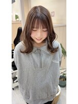 シダ(sida)&nbsp;インナー　ミルクティーベージュ　外ハネレイヤー