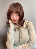 ふんわり外ハネミディ