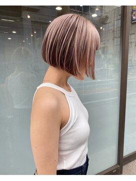 ブリックバイブレイス 千葉 千葉中央(brick by brace) ダークパープル/ナチュラルショート/夏のヘアアレンジ/千葉駅