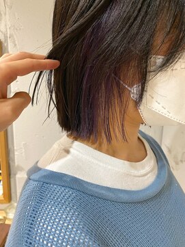 コフィー バイ メルト 吉祥寺(cofy by melt) 【三ツ井純】チラッとラベンダーインナーカラー ケアブリーチ2回