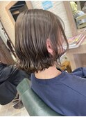 柔らか透明感カラー×筋感ハイライト