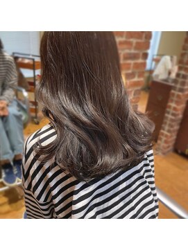 チップタップ 町田店(tip top) ブリーチなしで作れる◎くすみオリーブブラウン