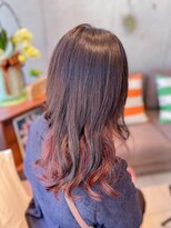 エム インターナショナル 春日部本店(EMU international)&nbsp;ブリーチなしWカラーのピンクインナーカラー