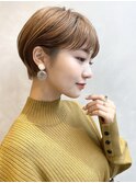 小顔補正立体カットショートボブショコラアッシュ20代30代40代