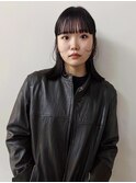 wide bang medium style