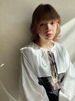 エン(en,)&nbsp;レイヤーカット/ウルフレイヤー/ハイトーンベージュ