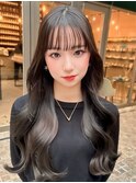 【kumu】アッシュグレージュ×ロング重めレイヤー.