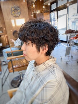 ロルド シェリ(Rold Cheri) 【山本智文】濡れ感ショートスパイラルパーマ