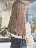 ブリーチなしダブルカラー　ミルクティーベージュ