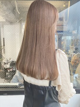 クロム バイ リエット(Chlom by Lietto) ブリーチなしダブルカラー　ミルクティーベージュ