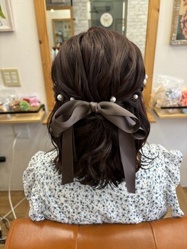 ヘアメイク ゼロサンヨンゴ(Hair Make 0345) カジュアルハーフアップ